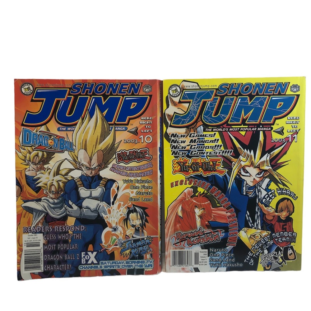 Shonen Jump Magazines Issues 10 & 11 October November 2003 see notes